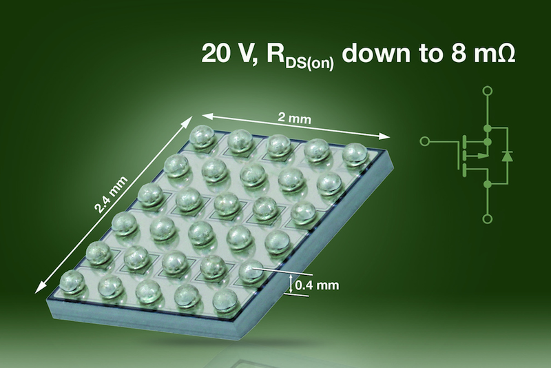 Vishay's Gen III MOSFET claims first in MICRO FOOT Package